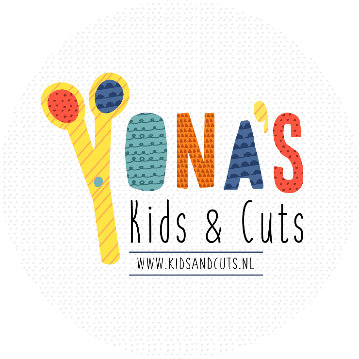 Yona's Kids and Cuts logo with scissors